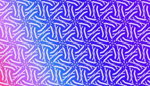 Vector Geometric Pattern with gradient backgroun. Triangles Curved Line. For  Stock Illustration
