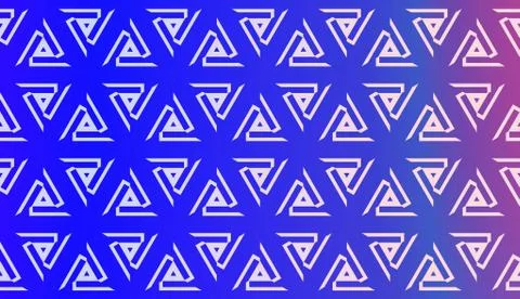 Vector Geometric Pattern with gradient backgroun. Triangles Curved Line. For  イラスト素材