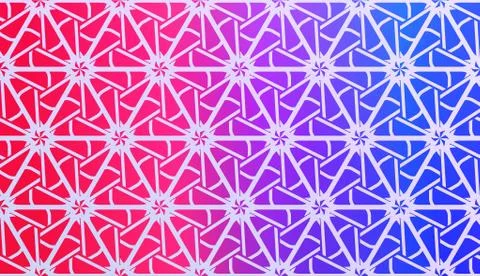 Vector Geometric Pattern with gradient backgroun. Triangles Curved Line. For  Stock Illustration