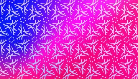 Vector Geometric Pattern with gradient backgroun. Triangles Curved Line. For  Stock Illustration