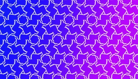 Vector Geometric Pattern with gradient backgroun. Triangles Curved Line. For  イラスト素材