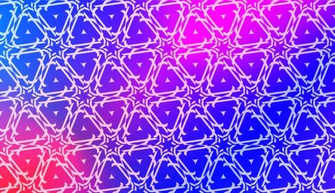 Vector Geometric Pattern with gradient backgroun. Triangles Curved Line. For  Stock Illustration