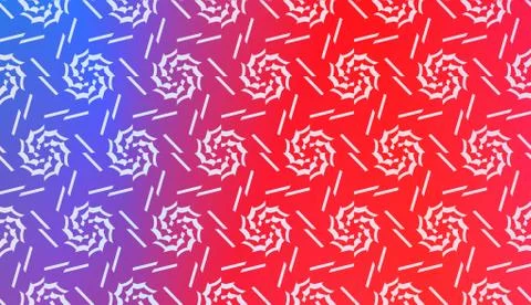 Vector Geometric Pattern with gradient backgroun. Triangles Curved Line. For  Stock Illustration