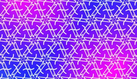 Vector Geometric Pattern with gradient backgroun. Triangles Curved Line. For  Illustrazione stock