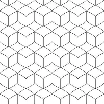 Vector geometric pattern - seamless Ilustração Stock