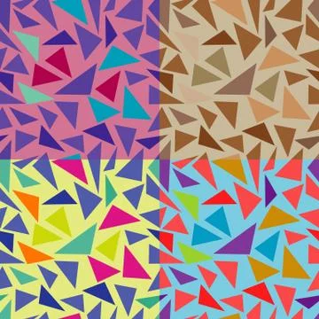 Vector geometric patterns 스톡 일러스트