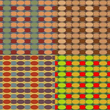 Vector geometric patterns Stock Illustration