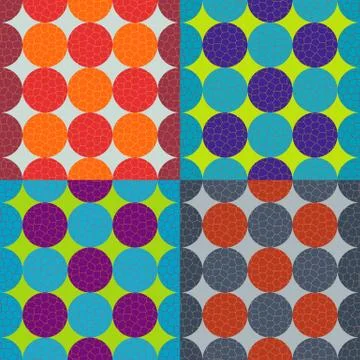 Vector geometric patterns Stock Illustration