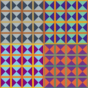 Vector geometric patterns 스톡 일러스트