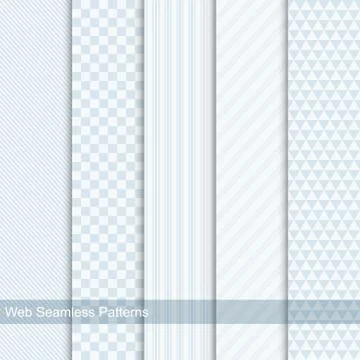Vector geometric patterns, seamless Illustrazione stock