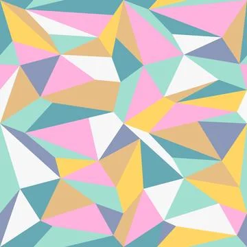 Vector geometric polygon pattern Stock Illustration