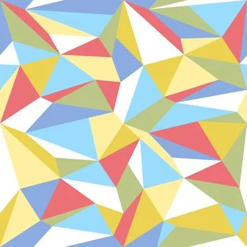 Vector geometric polygon pattern. Modern vector pattern with colorful polygon イラスト素材