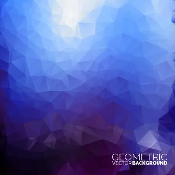 Vector geometric polygonal background. Stock Illustration