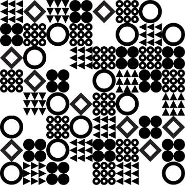 Vector geometric seamless abstract pattern Stock Illustration