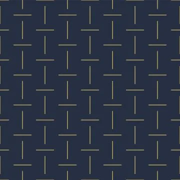 Vector geometric seamless dash pattern - goldish striped rich texture. Stylish イラスト素材