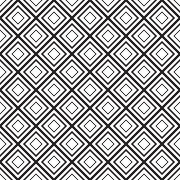 Vector geometric seamless diamonds pattern Illustrazione stock
