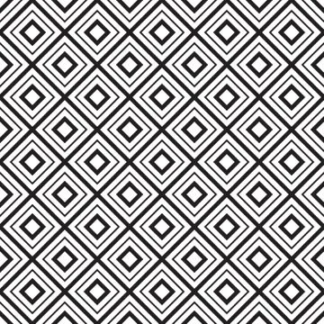 Vector geometric seamless diamonds pattern Illustrazione stock