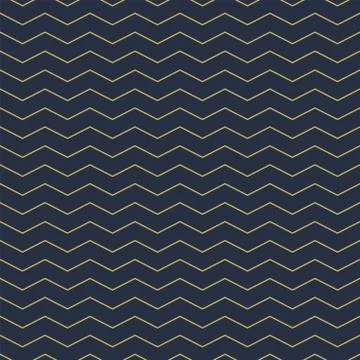Vector geometric seamless horizontal zigzag pattern - goldish striped rich Stock Illustration