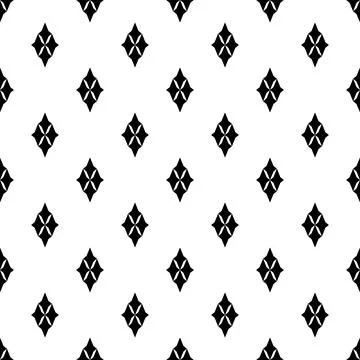 Vector geometric seamless pattern with black and white. Modern stylish stars  Illustrazione stock