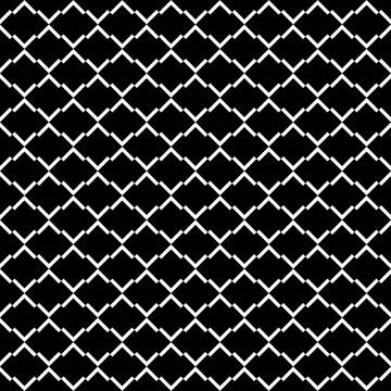 Vector geometric seamless pattern with black and white. Modern stylish stars  Illustrazione stock