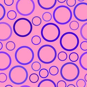Vector geometric seamless pattern with circles Stock Illustration
