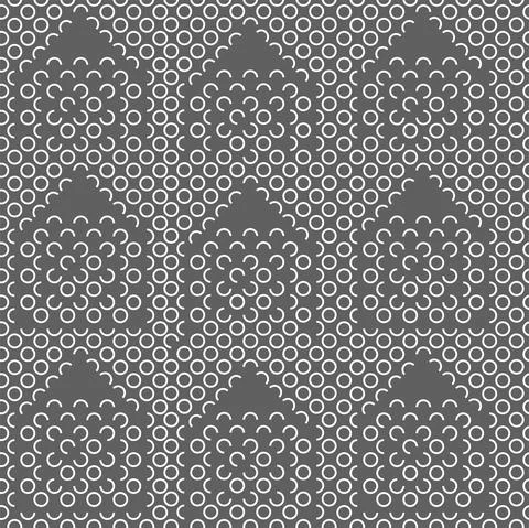 Vector. Geometric seamless pattern. Contour circle. Illustrazione stock