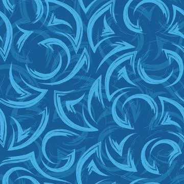 Vector geometric seamless pattern of corners and circles marine motif.Seamless Stock Illustration