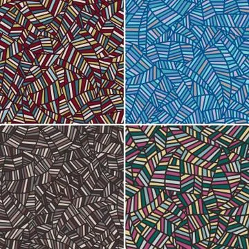 Vector, geometric seamless pattern Stock Illustration