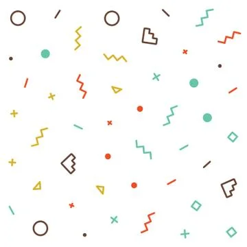 Vector Geometric Seamless Pattern Stock Illustration