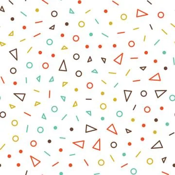 Vector Geometric Seamless Pattern Illustrazione stock