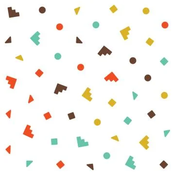Vector Geometric Seamless Pattern Stock Illustration