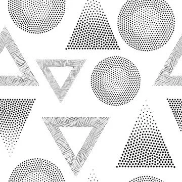 Vector geometric seamless pattern Stockillustratie