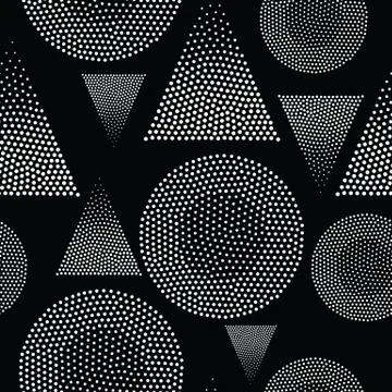Vector geometric seamless pattern Stock Illustration