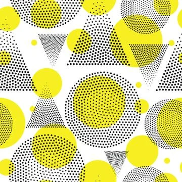 Vector geometric seamless pattern Stockillustratie