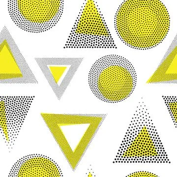 Vector geometric seamless pattern Illustrazione stock