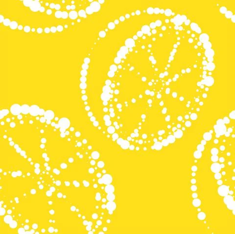 Vector. Geometric seamless pattern. Juicy orange, lemon. Illustrazione stock