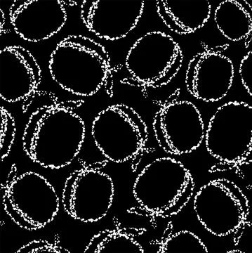 Vector. Geometric seamless pattern. Juicy apricot, peach, consisting of dots Stock Illustration