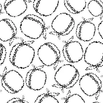 Vector. Geometric seamless pattern. Juicy apricot, peach, consisting of dots Stock Illustration