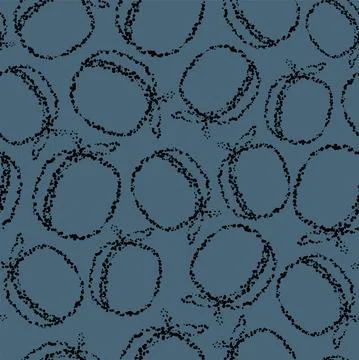 Vector. Geometric seamless pattern. Juicy apricot, peach, consisting of dots 스톡 일러스트