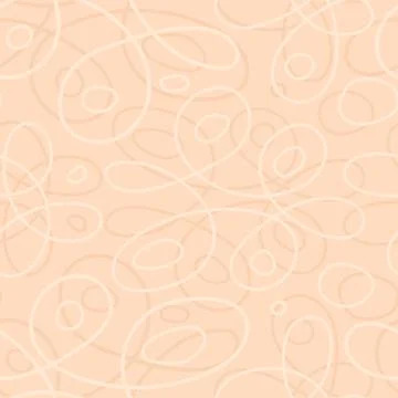 Vector geometric seamless pattern of light sinuous lines on a beige background Stock Illustration