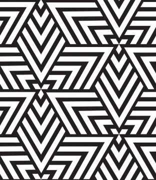 Vector geometric seamless pattern. Modern triangle texture, repe Illustrazione stock
