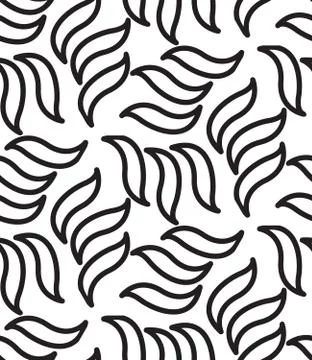 Vector geometric seamless pattern. Modern floral, leaves texture Stock Illustration