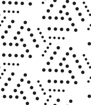 Vector geometric seamless pattern. Modern circle texture, repeat Stock Illustration