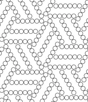 Vector geometric seamless pattern. Modern circle texture, repeat イラスト素材