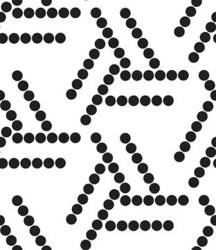 Vector geometric seamless pattern. Modern circle texture, repeat Stock Illustration