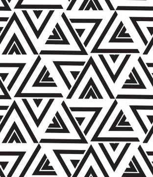 Vector geometric seamless pattern. Modern triangle texture, repe Illustrazione stock