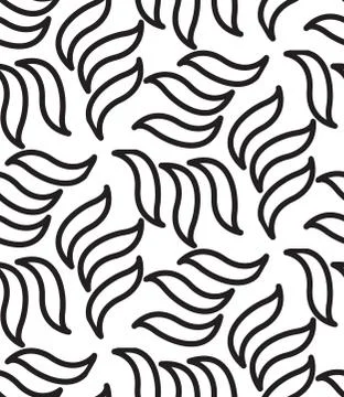 Vector geometric seamless pattern. Modern floral, leaves texture Stock Illustration