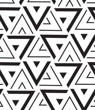 Vector geometric seamless pattern. Modern triangle texture, repe Illustrazione stock