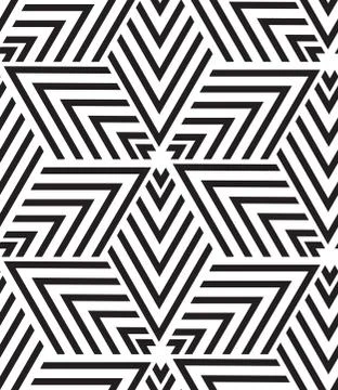 Vector geometric seamless pattern. Modern triangle texture, repe: Graphic  #70073909