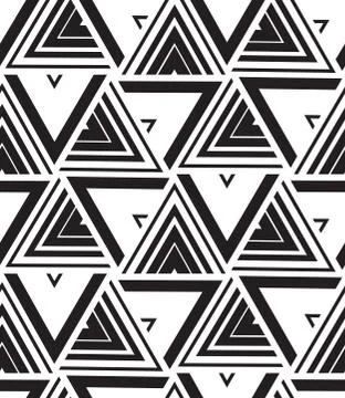 Vector geometric seamless pattern. Modern triangle texture, repe Stockillustratie